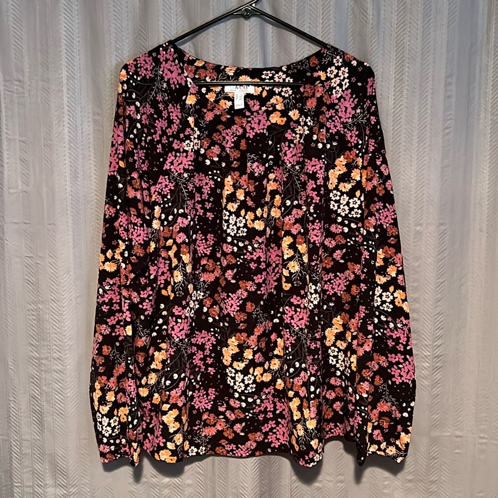 Denim & Company Floral Top